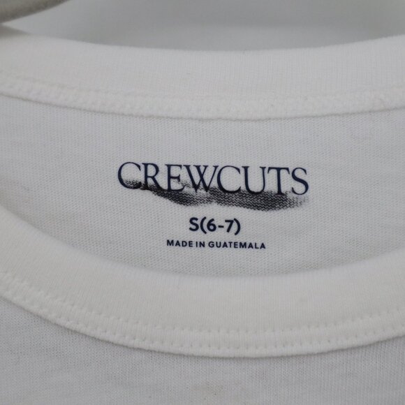 Crewcuts On Holiday Graphic T-Shirt Girls S(6-7) White Casual Playful School NWD - Picture 3 of 13